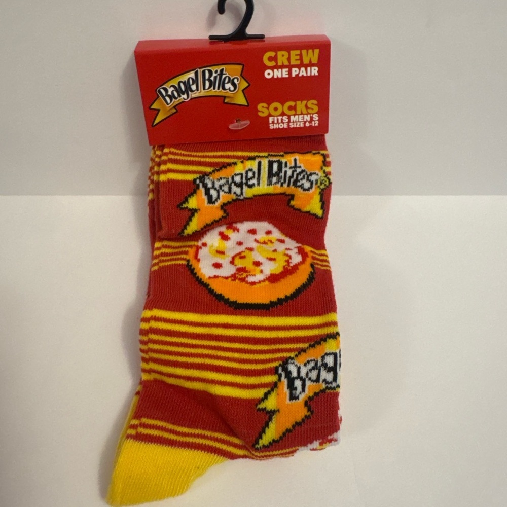 Men's Crew Socks - Red and Yellow